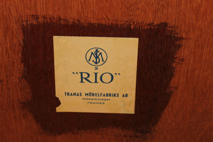 Tavolino "Rio" Tranås möbelfabrik design svedese vintage anni 50 [sw2115] misure L.135 H.57 P.65