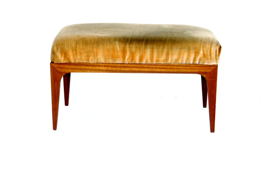 Poggiapiedi design svedese vintage anni 50 [sw21297] misure L.68 H.38 P.33