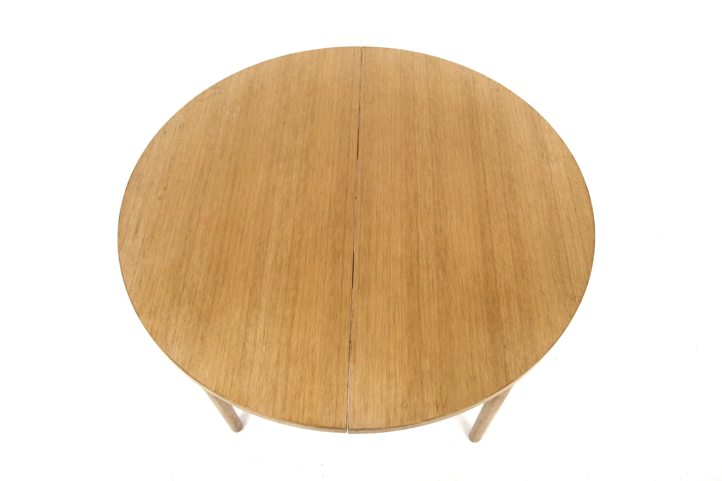 Tavolo tondo design svedese vintage anni 60 [sw24579] misure L.112 +45 +45 H.71,5