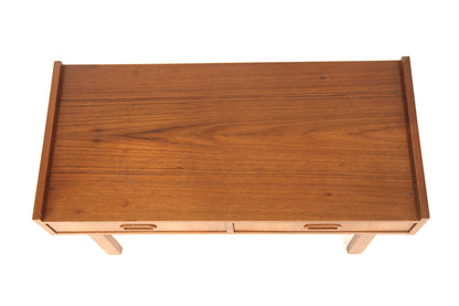 Tavolino portaTv design svedese vintage anni 60 [sw24950] misure L.85 H.38 P.40