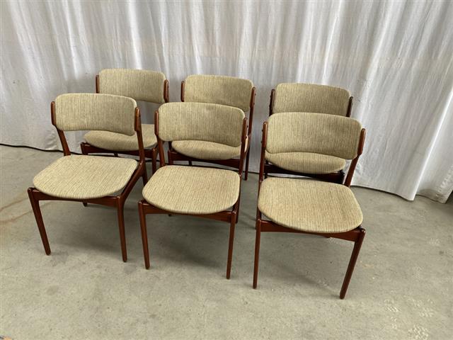 Sedie Erik Buck design danese vintage anni 50 [j41442]