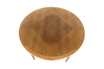 Tavolo tondo design svedese vintage anni 60 [sw25031] misure L.110+43+43 H.73