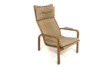 Poltrona Yngve Ekström design svedese vintage anni 70 [sw25451] misure L.75 H.100 P.90