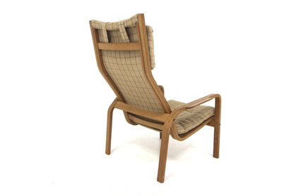 Poltrona Yngve Ekström design svedese vintage anni 70 [sw25451] misure L.75 H.100 P.90