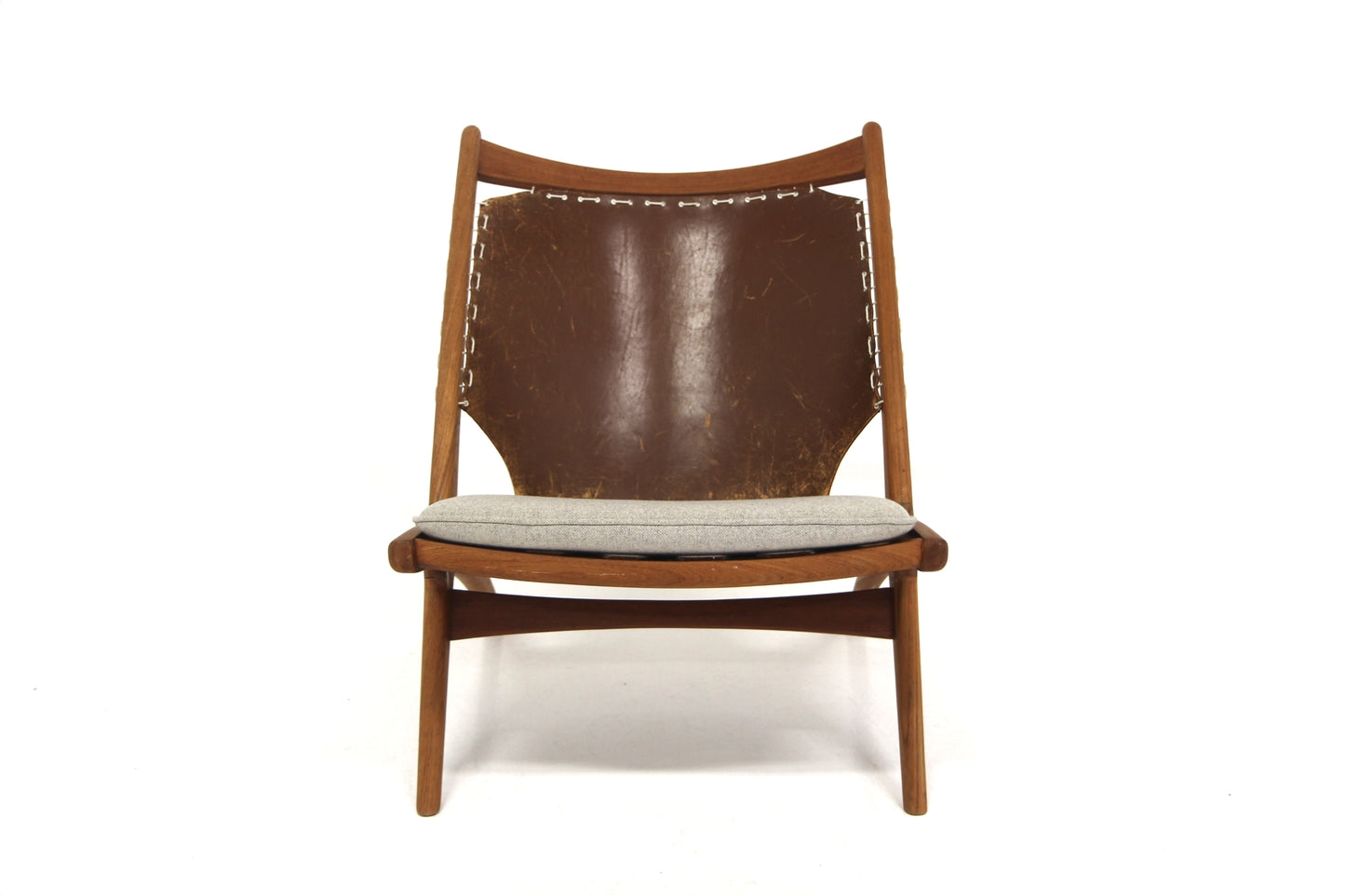 Poltroncina "Krysset / The Cross Chair" Fredrik Kayser design danese vintage anni 50 [sw25522] misure L.60 H.73 P.78