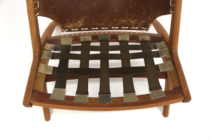 Poltrona "Krysset / The Cross Chair" Fredrik Kayser design danese vintage anni 50 [sw25522] misure L.60 H.73 P.78