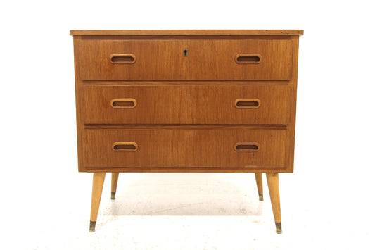 Cassettiera design svedese vintage anni 50 [sw25783] misure L.80 H.55 P.23