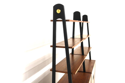 Libreria doppia design svedese vintage anni 50 [sw25833] misure L.157 H.171 P.40