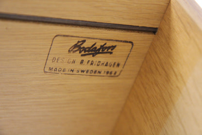 Libreria Bertil Fridhagen design svedese vintage anni 60 [sw25942] misure L.90 H.172 P.46