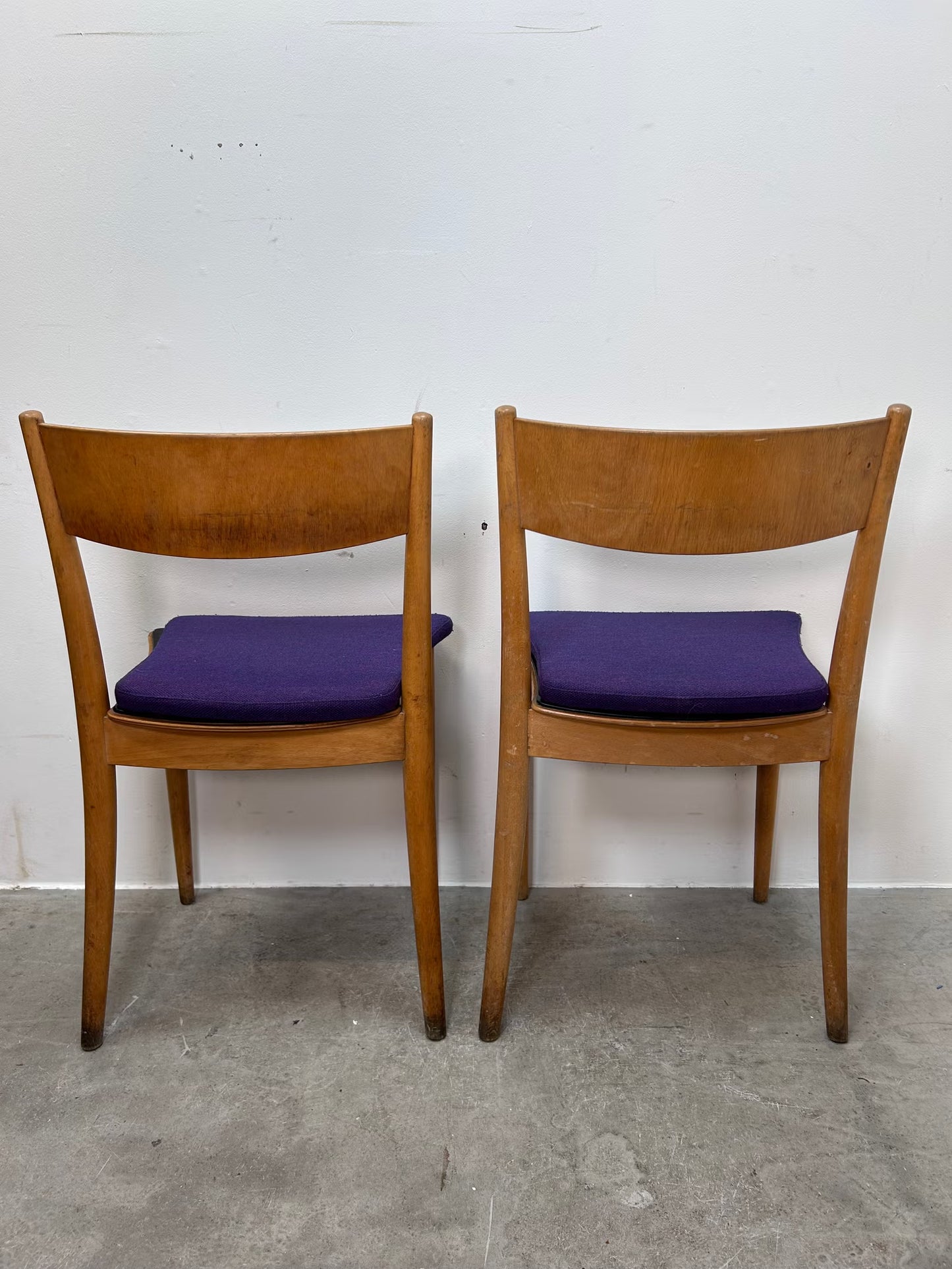 Set 4 Sedie faggio Peter Hvidt design svedese vintage anni 60 | nr10664