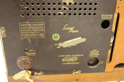 Grammofono Luxor Radio Aktiebolag design svedese vintage anni 50 [sw26237] misure L.91 H.109 P.43