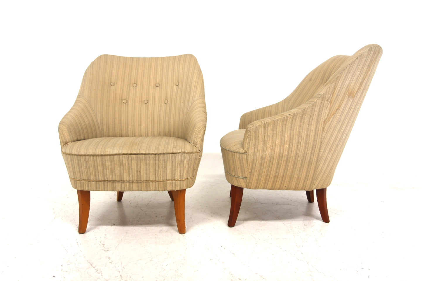 Poltrone design svedese vintage anni 40 [sw26384] misure L.64 H.79 P.72