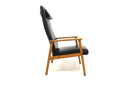 Poltrona design svedese vintage anni 50 [sw26437] misure L.65 H.101 P.74