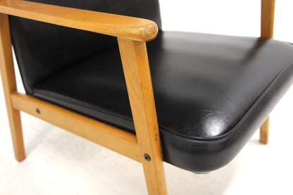 Poltrona design svedese vintage anni 50 [sw26437] misure L.65 H.101 P.74