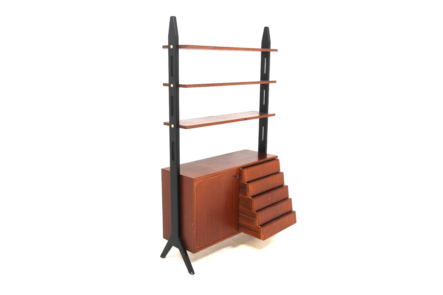 Libreria "Roxen" design svedese vintage anni 50 [sw26503] misure L.100 H.175 P.35