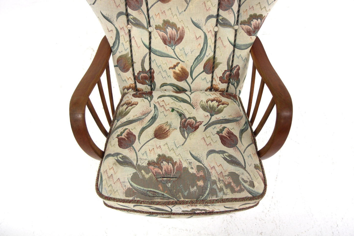 Poltrona design svedese vintage anni 40 [sw26630] misure L.66 H.100 P.93