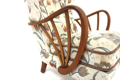 Poltrona design svedese vintage anni 40 [sw26630] misure L.66 H.100 P.93