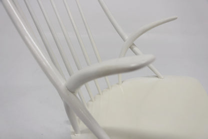 Sedia a dondolo "No 3" Illum Wikkelsø design danese vintage anni 60 [sw26703] misure L.58 H.92 P.75