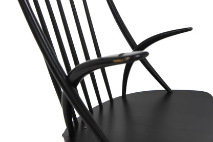 Sedia a dondolo "No 3" Illum Wikkelsø design danese vintage anni 60 [sw26704] misure L.58 H.92 P.75