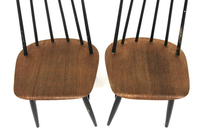 Sedie "Fanett" Ilmarie Tapiovaara design danese vintage anni 60 [sw26732] misure L.45 H.80 P.45