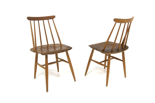 Sedie "Fanett" Ilmarie Tapiovaara design danese vintage anni 60 [sw26735] misure L.45 H.80 P.45
