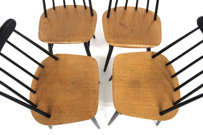 Sedie "Fanett" Ilmarie Tapiovaara design danese vintage anni 50 [sw27012] misure L.45 H.80 P.45