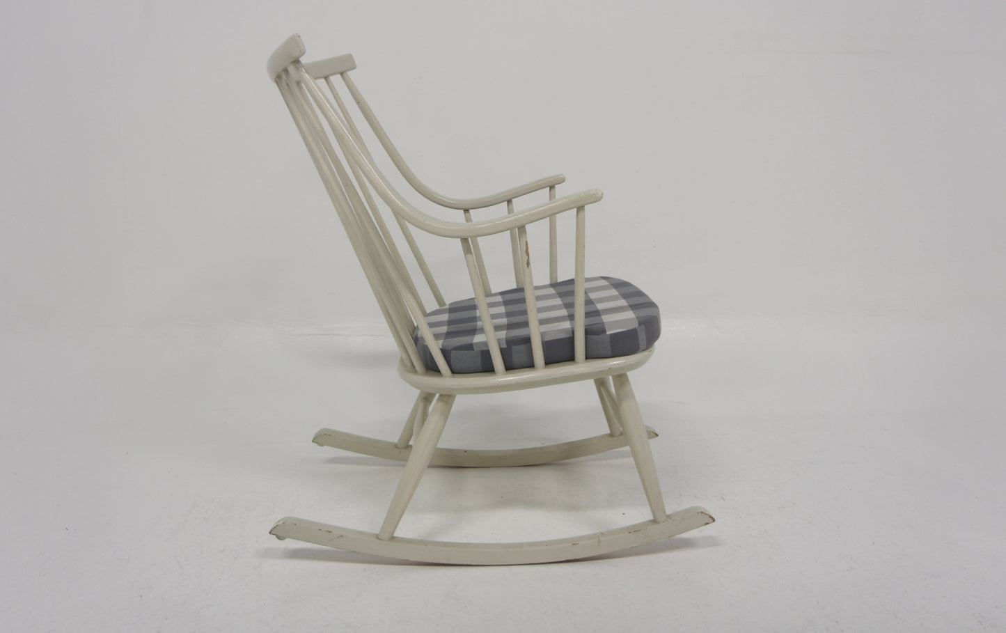 Sedia a dondolo "Bohem 604" Lena Larsson design danese vintage anni 60 [sw26775] misure L.57 H.94 P.80