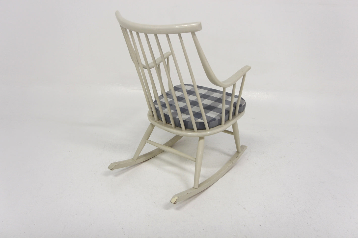 Sedia a dondolo "Bohem 604" Lena Larsson design danese vintage anni 60 [sw26775] misure L.57 H.94 P.80