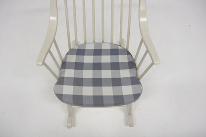 Sedia a dondolo "Bohem 604" Lena Larsson design danese vintage anni 60 [sw26775] misure L.57 H.94 P.80