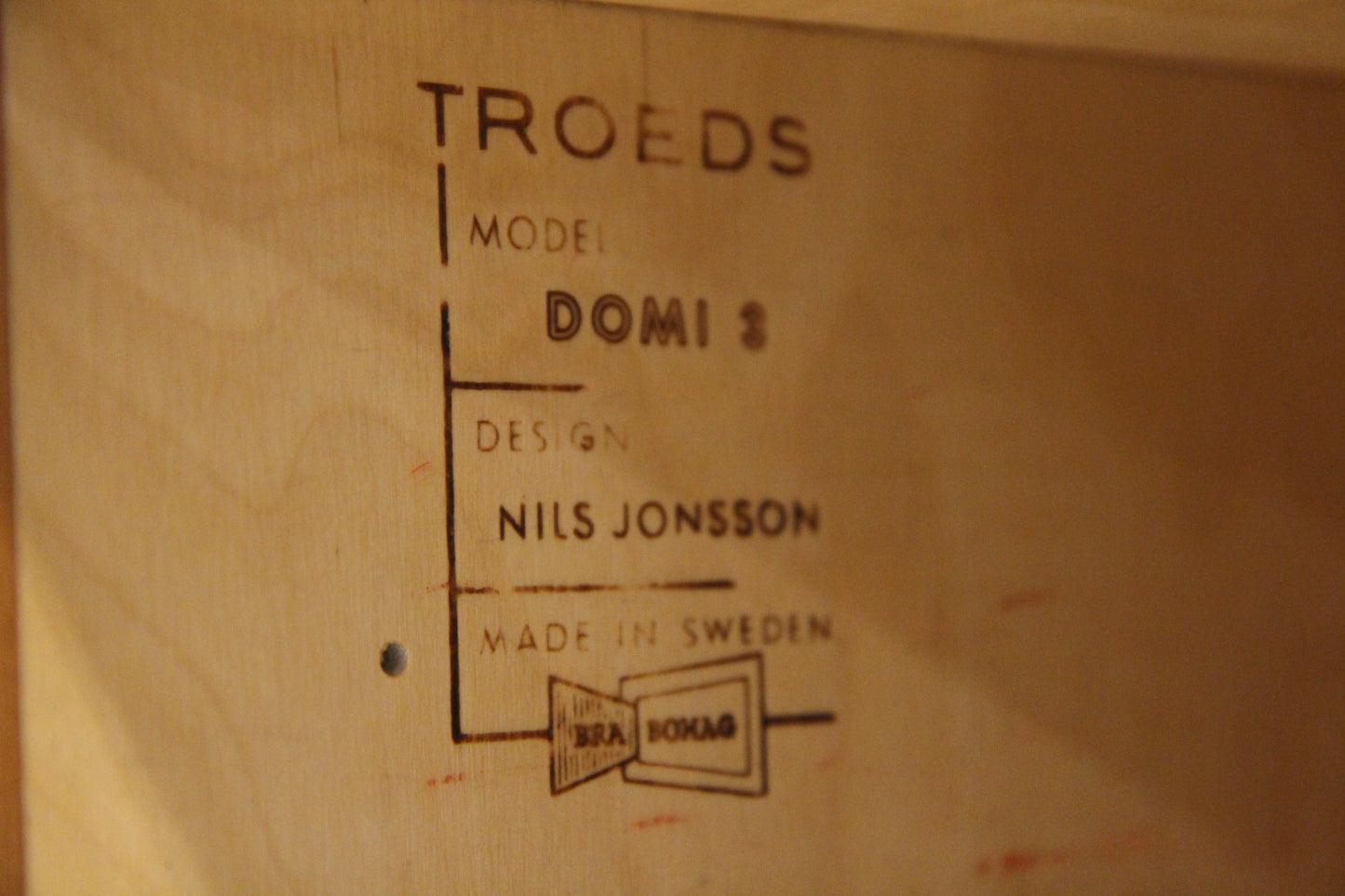 Credenza "Domi 3" Nils Jonsson design svedese vintage anni 60 [sw26820] misure L.95 H.120 P.40