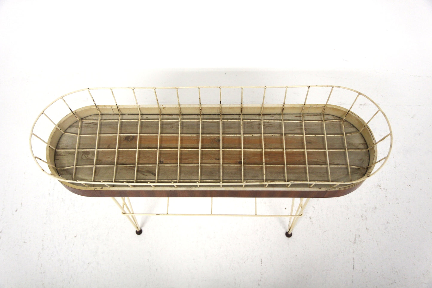 Fioriera design svedese vintage anni 50 [sw26832] misure L.90 H.63 P.27