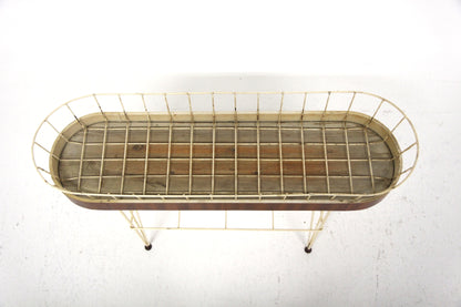 Fioriera design svedese vintage anni 50 [sw26832] misure L.90 H.63 P.27