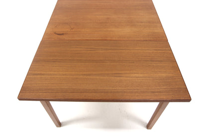 Tavolo rettangolare design danese vintage anni 60 [sw26834] misure L.140+45 P.72,5 H.85