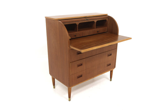 Scrittoio design svedese vintage anni 50 [sw26835] misure L.85 H.97 P.45