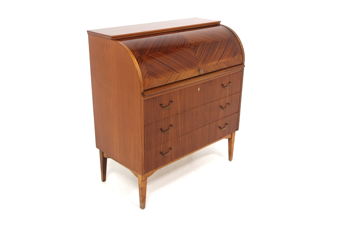 Scrittoio Bröderna Gustafssons Träindustri design svedese vintage anni 50 [sw26842] misure L.89 H.97 P.48