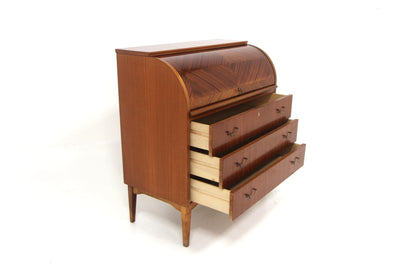 Scrittoio Bröderna Gustafssons Träindustri design svedese vintage anni 50 [sw26842] misure L.89 H.97 P.48