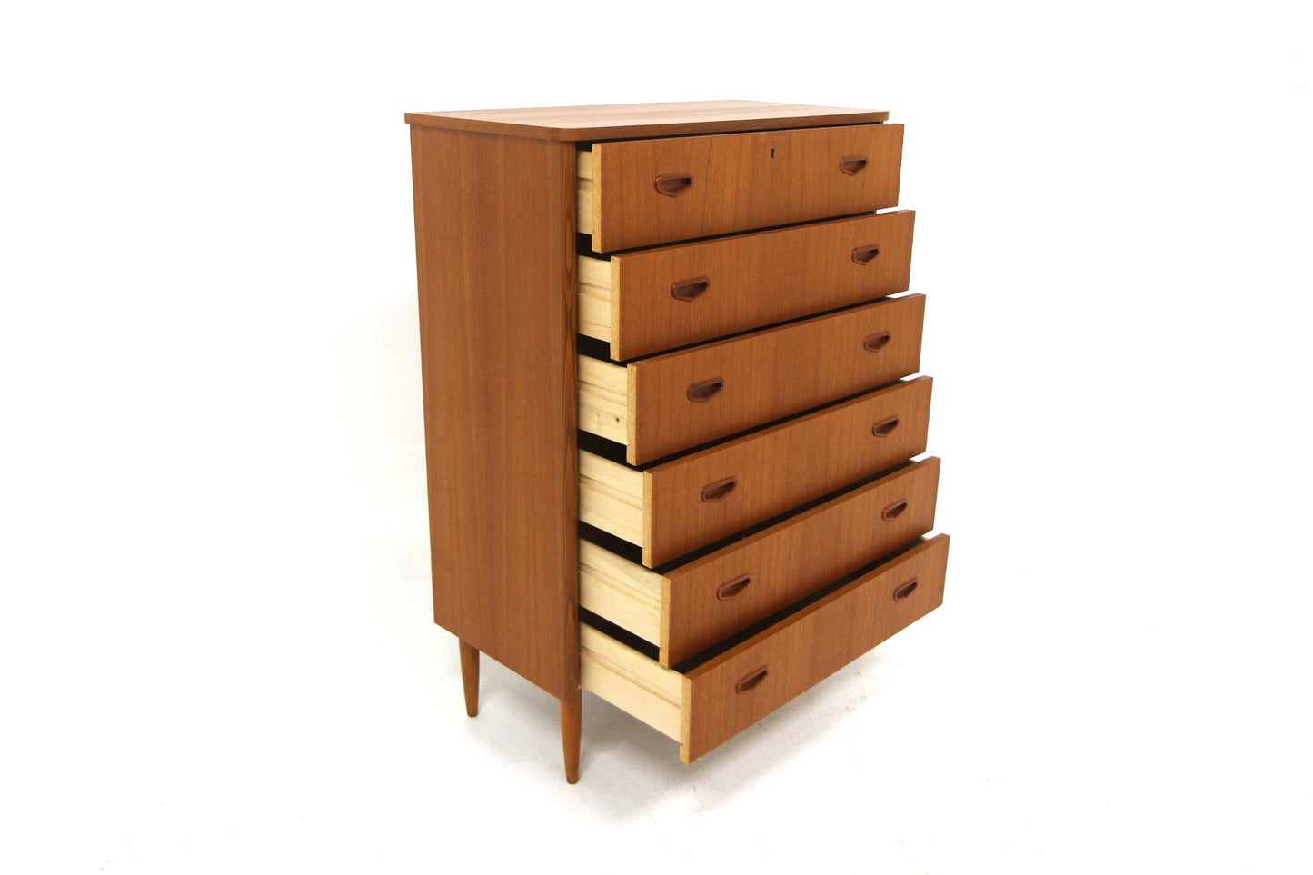 Cassettiera design svedese vintage anni 50 [sw26847] misure L.82 H.116 P.41