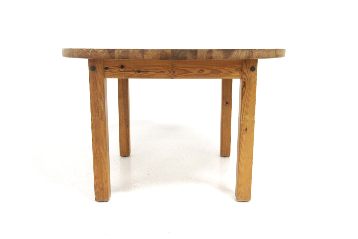 Tavolo tondo design svedese vintage anni 70 [sw26878] misure L.120+50 H.75