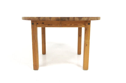 Tavolo tondo design svedese vintage anni 70 [sw26878] misure L.120+50 H.75