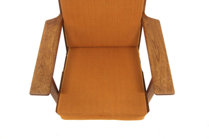 Poltrona "GE 290" Hans J Wegner design danese vintage anni 60 [sw26901] misure L.76 H.76 P.84