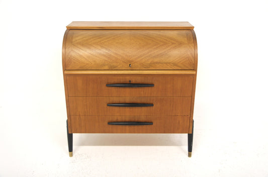 Scrittoio Bröderna Gustafssons Träindustri design svedese vintage anni 50 [sw26915] misure L.90 H.95 P.46