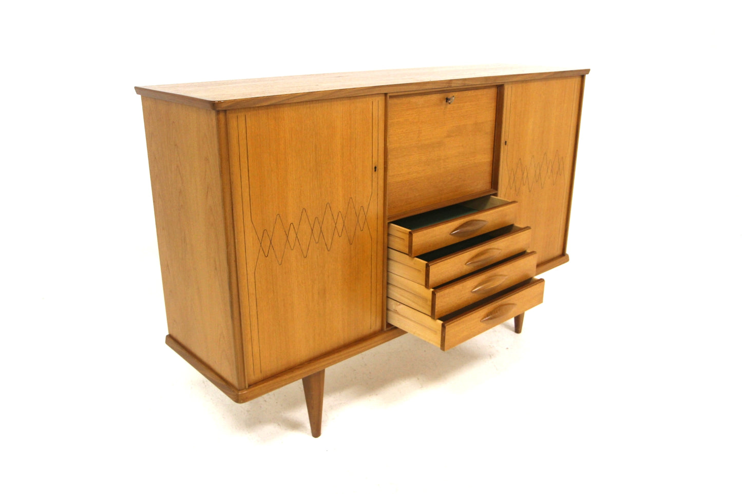 Credenza design svedese vintage anni 50 [sw26930] misure L.173 H.113 P.48