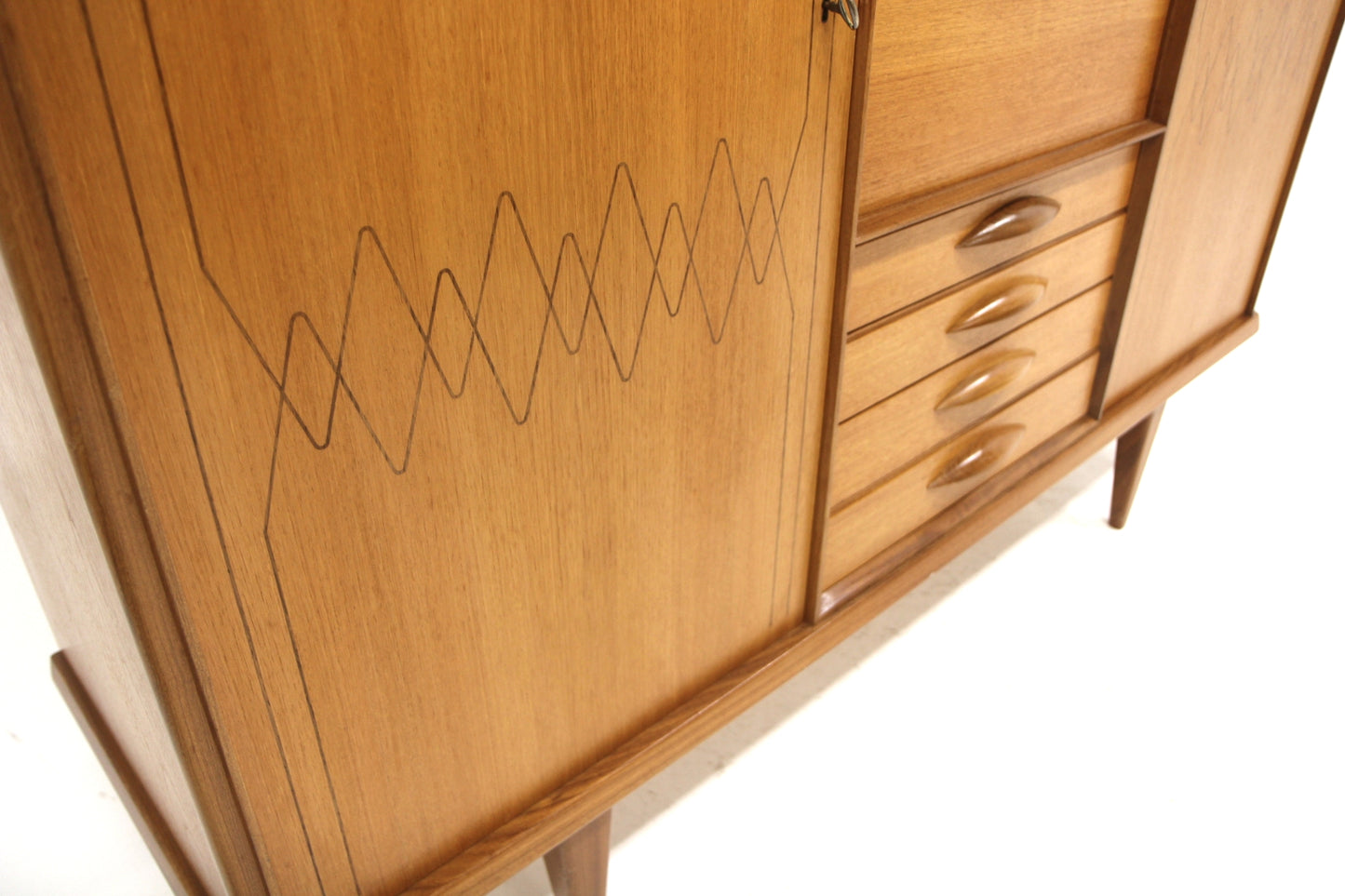 Credenza design svedese vintage anni 50 [sw26930] misure L.173 H.113 P.48