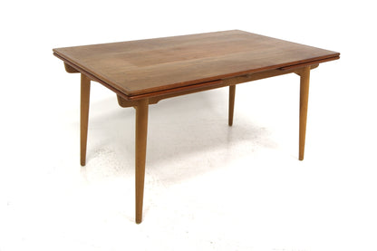 Tavolo rettangolare "AT-312" Hans J Wegner design danese vintage anni 50 [sw26953] misure L.140 +50 +50 H.72,5 P.90