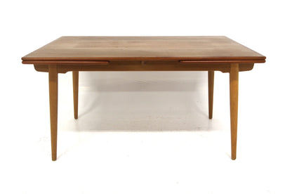 Tavolo rettangolare "AT-312" Hans J Wegner design danese vintage anni 50 [sw26953] misure L.140 +50 +50 H.72,5 P.90