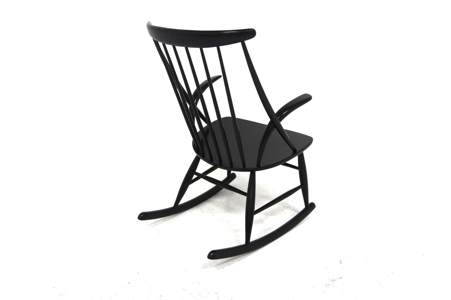 Sedia a dondolo "IW3" Illum Wikkelsø design danese vintage anni 60 [sw27008] misure L.58 H.91 P.74