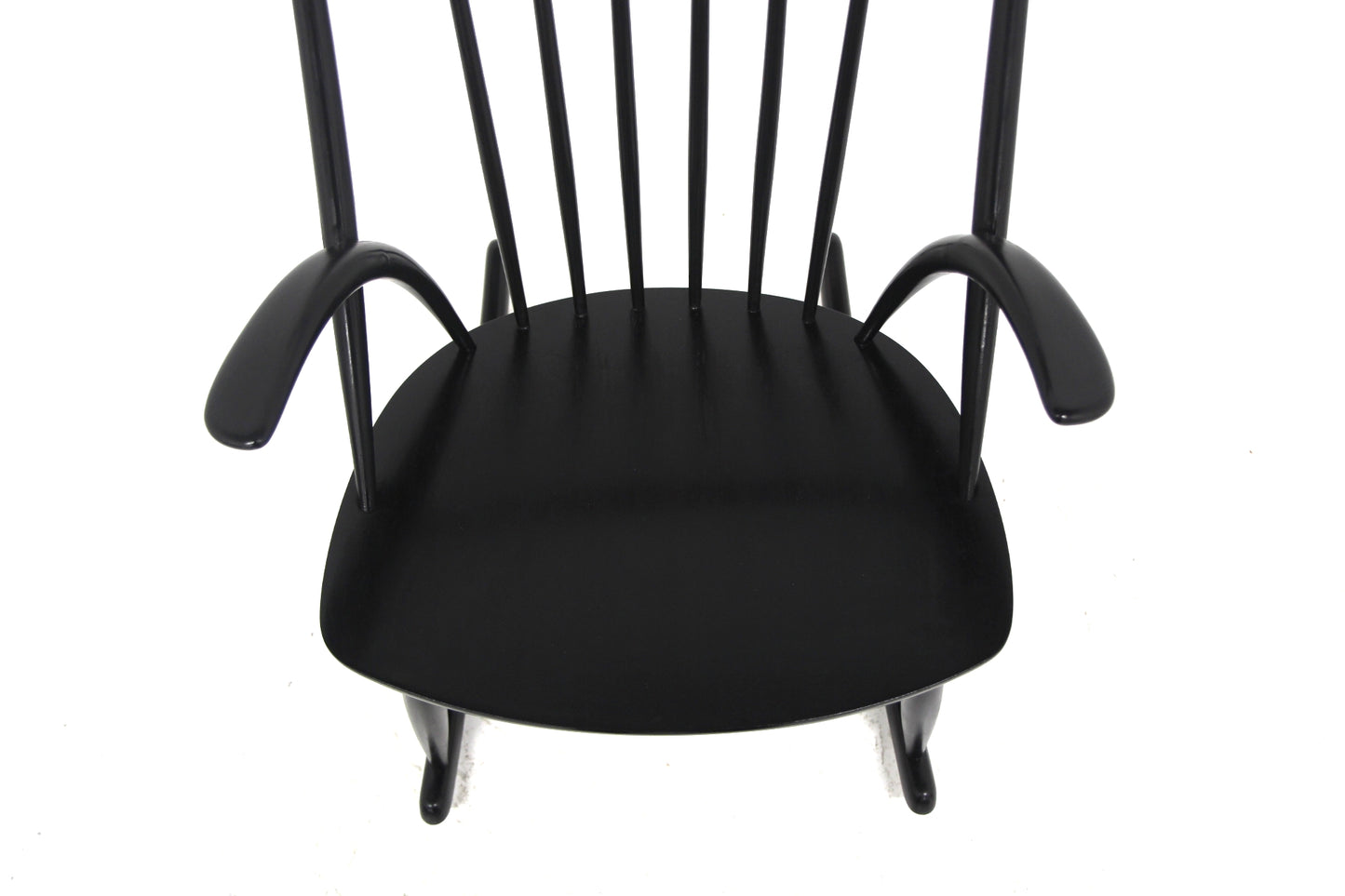 Sedia a dondolo "IW3" Illum Wikkelsø design danese vintage anni 60 [sw27008] misure L.58 H.91 P.74