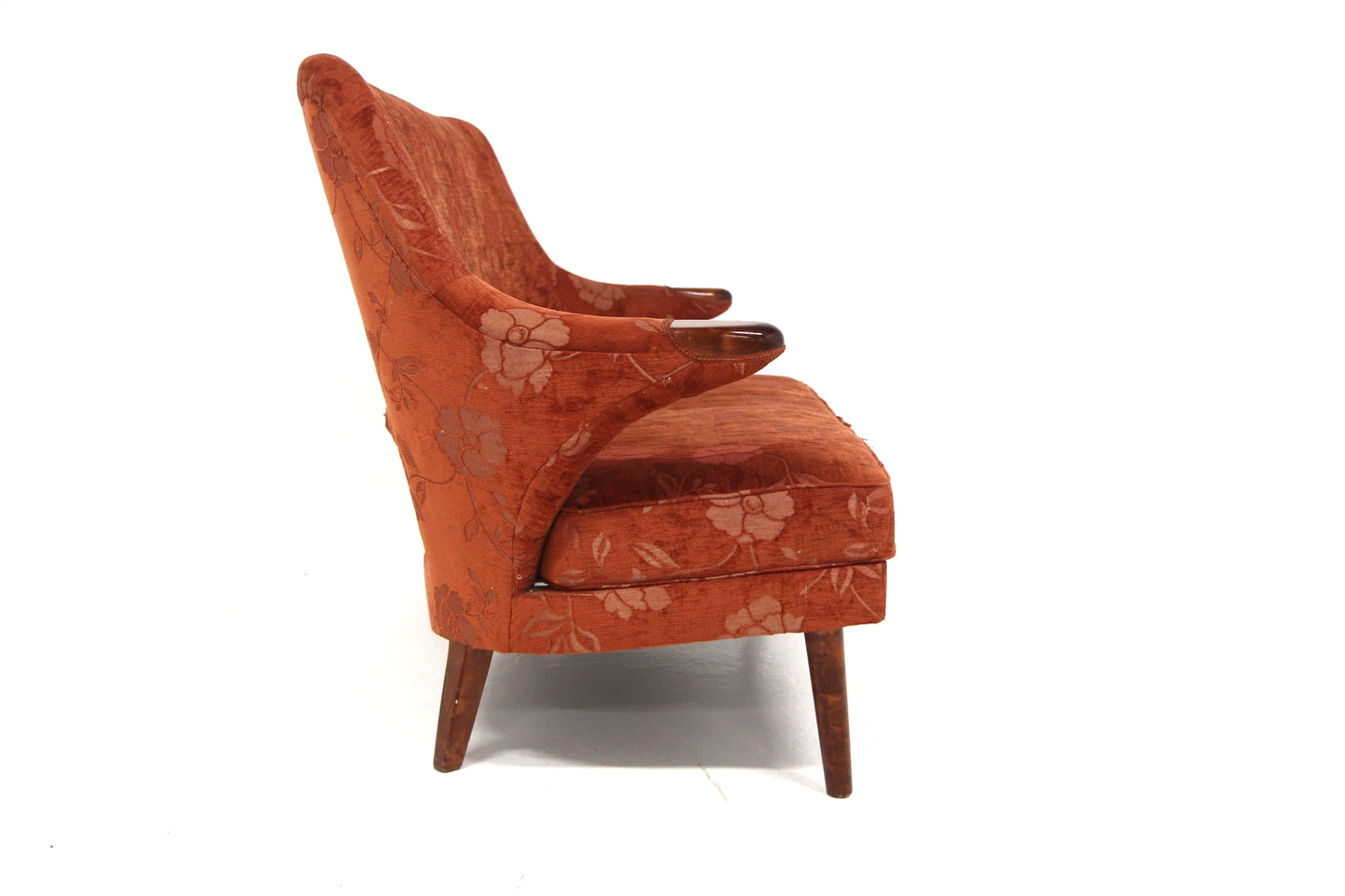 Divano design danese vintage anni 50 [sw27234] misure L.132 H.89 P.74