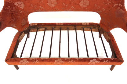 Divano design danese vintage anni 50 [sw27234] misure L.132 H.89 P.74