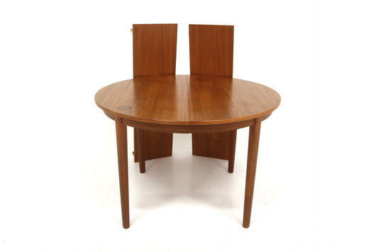Tavolo rotondo design danese vintage anni 60 [sw27300] misure L.110+33+33 H.72,5